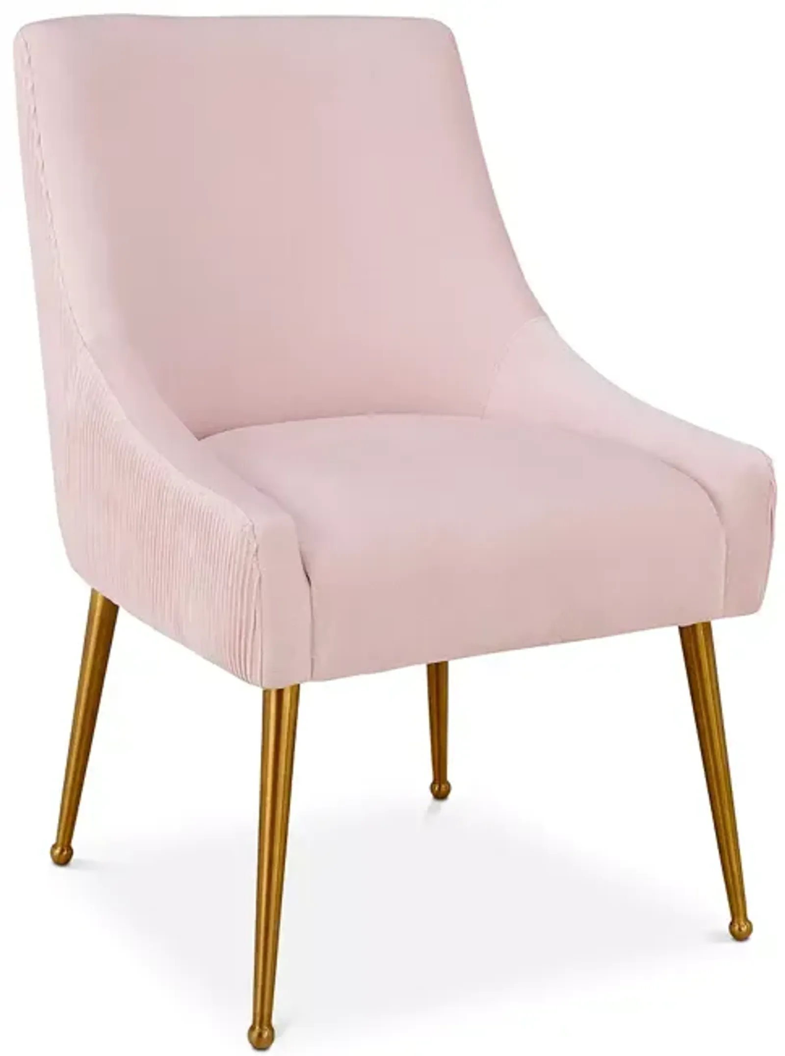 TOV Furniture Beatrix Pleated Velvet Side Chair