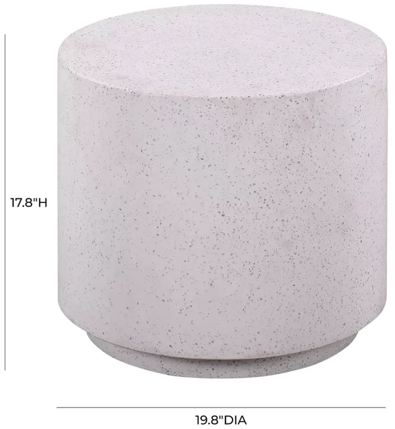 TOV Furniture Terrazzo Light Speckled Side Table