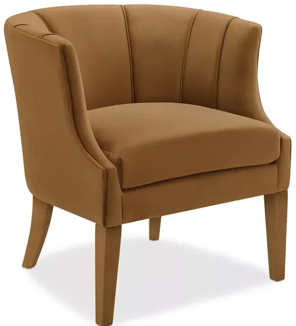 TOV Furniture Turin Cognac Velvet Chair