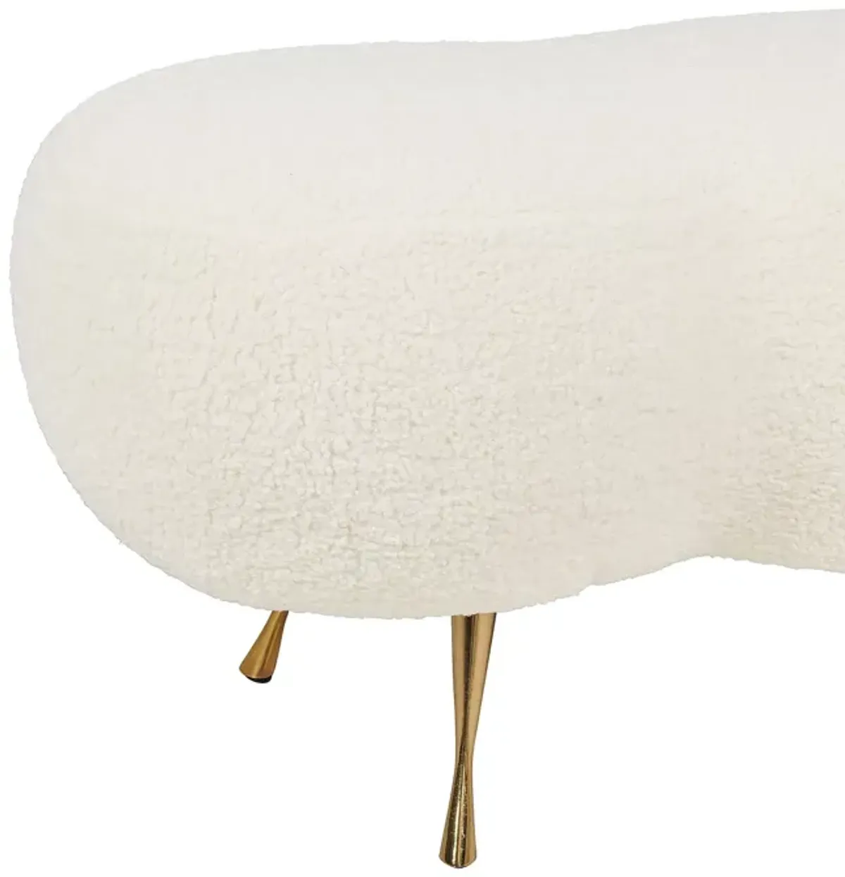 TOV Furniture Welsh Faux Shearling Bench