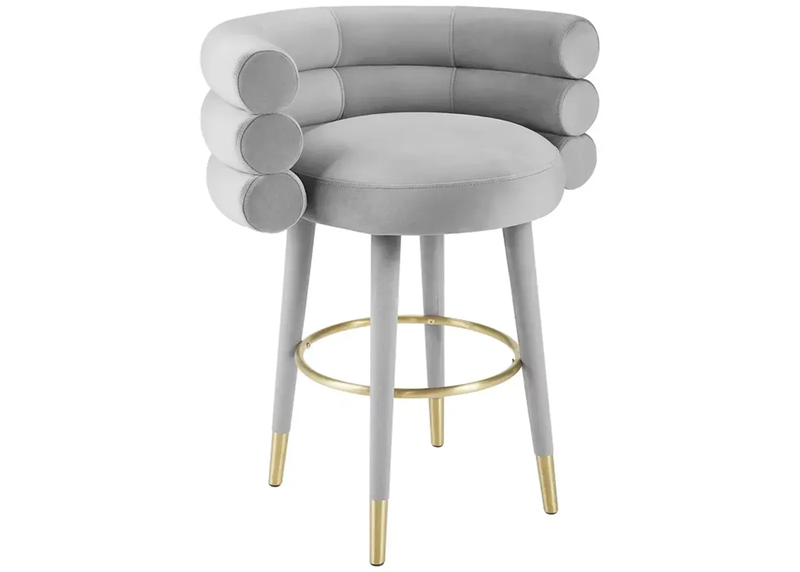 TOV Furniture Betty Velvet Counter Stool