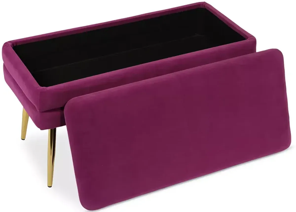 TOV Furniture Ziva Velvet Storage Bench