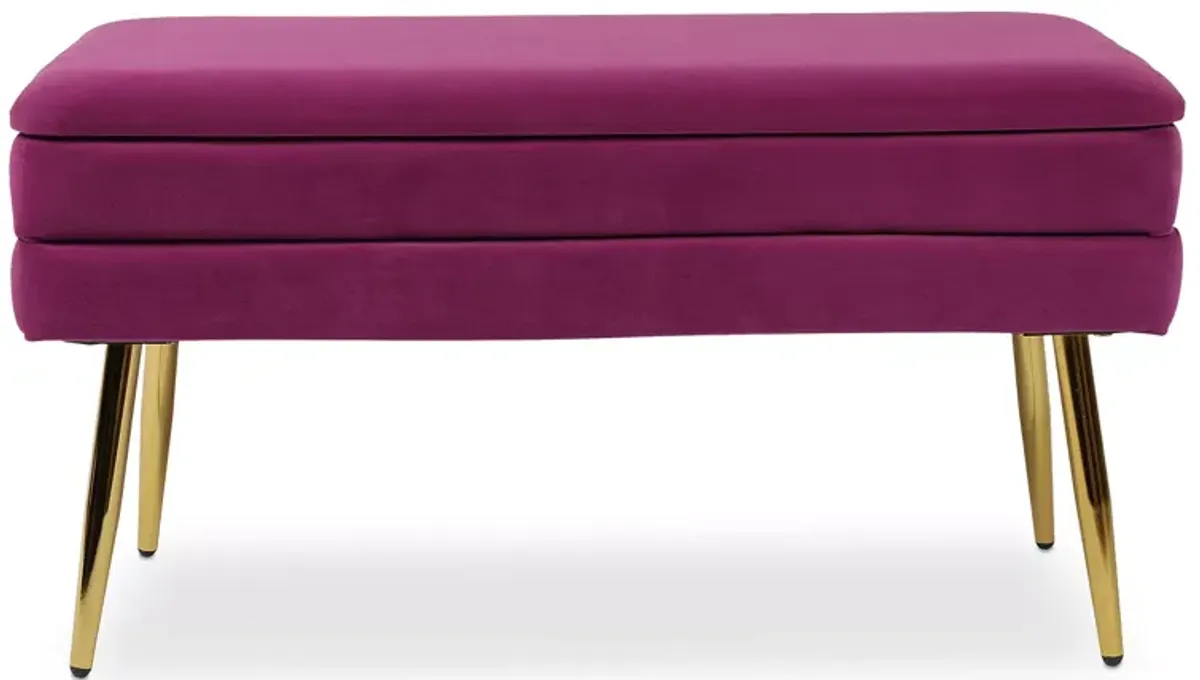 TOV Furniture Ziva Velvet Storage Bench