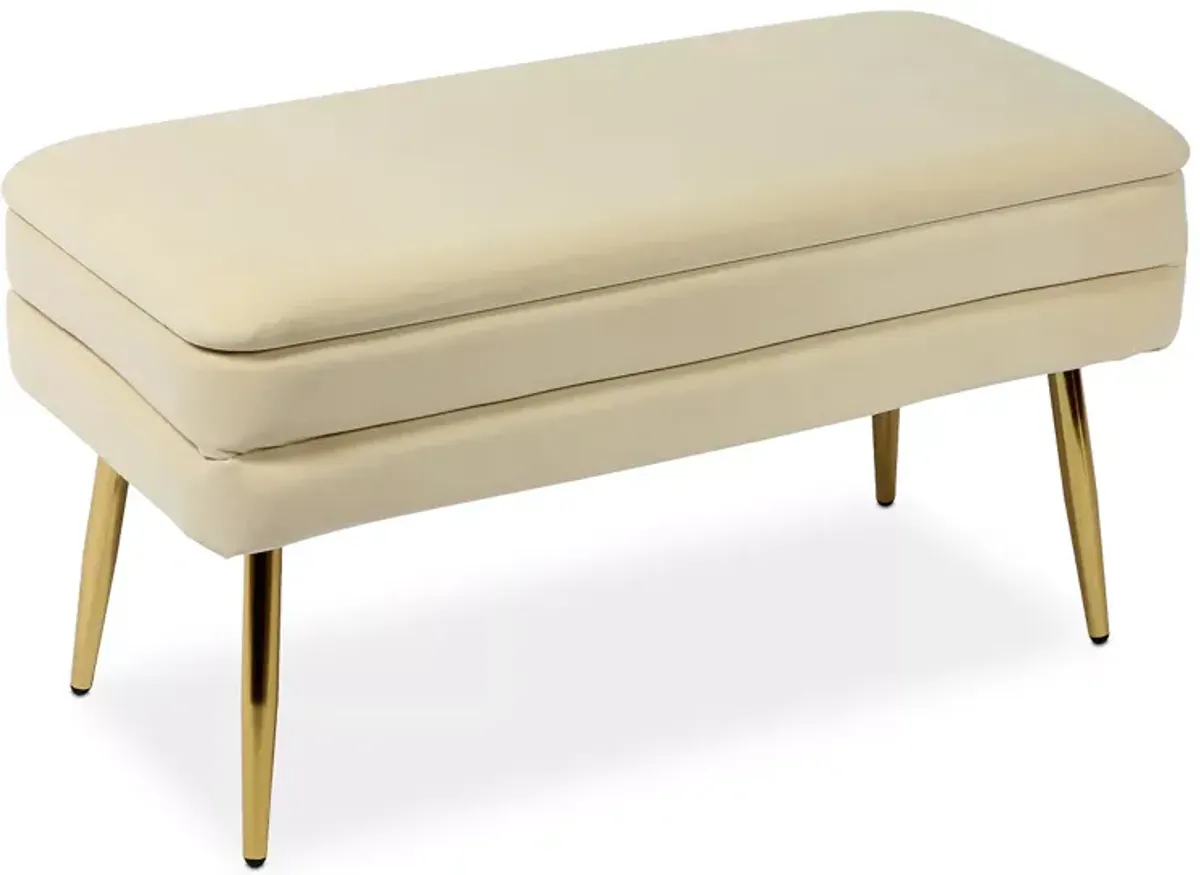 TOV Furniture Ziva Velvet Storage Bench