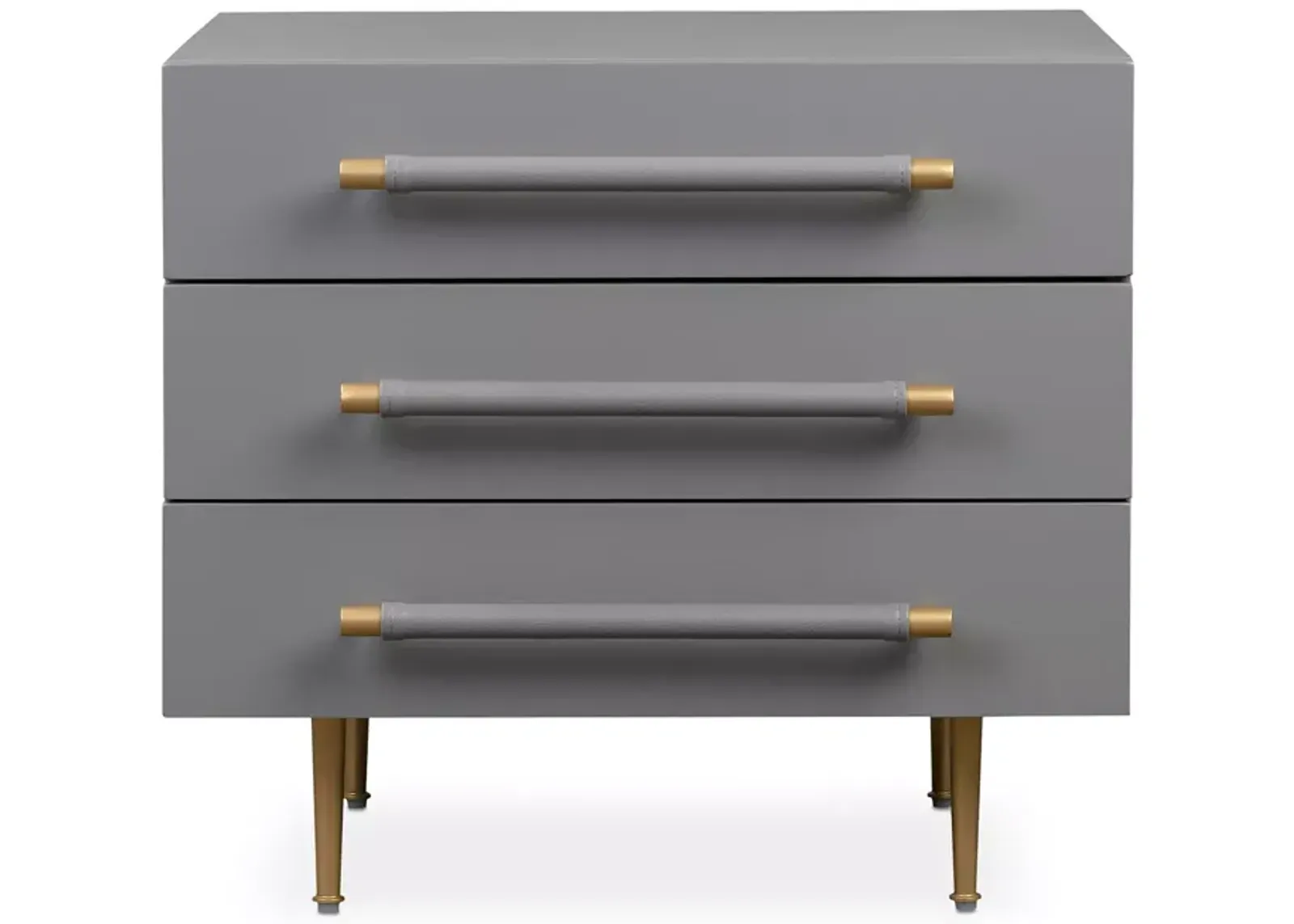 TOV Furniture Trident Gray Nightstand