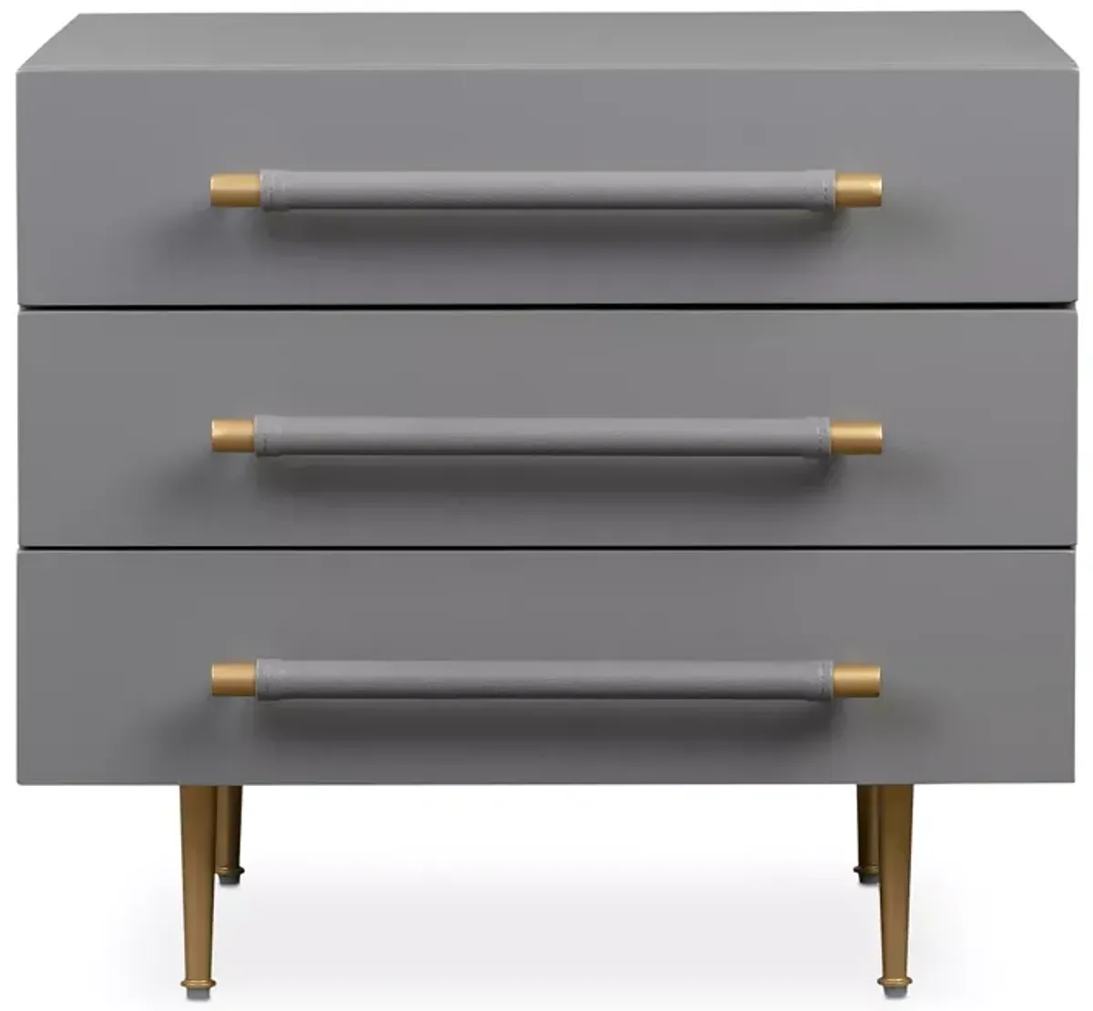 TOV Furniture Trident Gray Nightstand