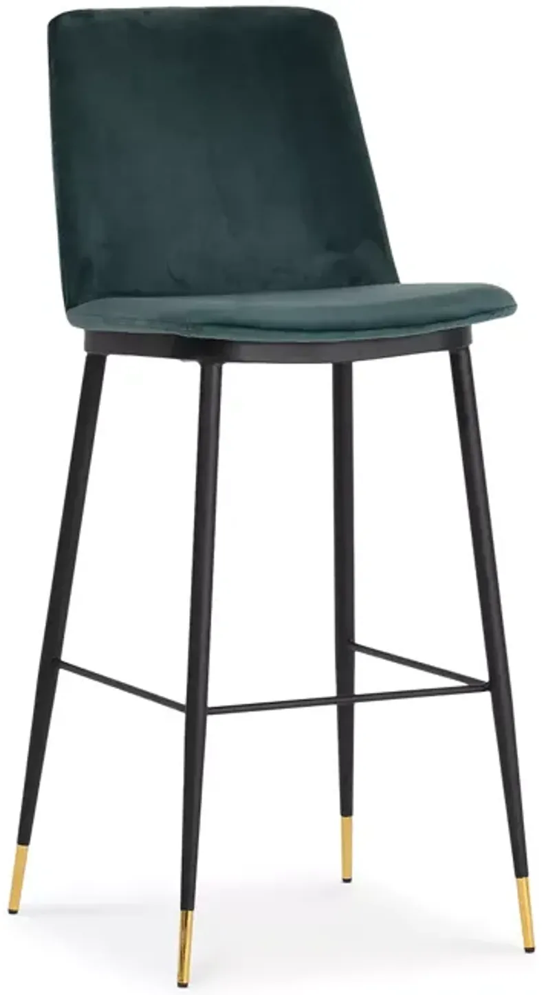 TOV Furniture Evora Velvet Counter Stool, Set of 2