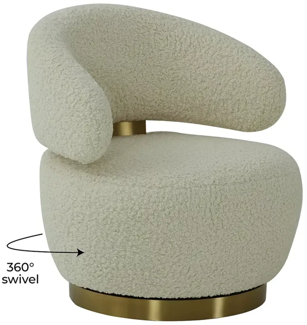 TOV Furniture Austin Faux Shearling Chair