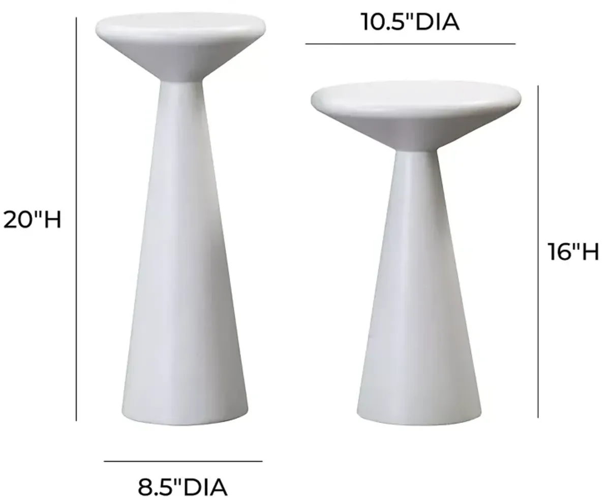 TOV Furniture Gianna Concrete Accent Tables, Set of 2