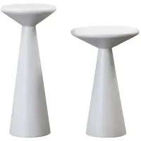 TOV Furniture Gianna Concrete Accent Tables, Set of 2