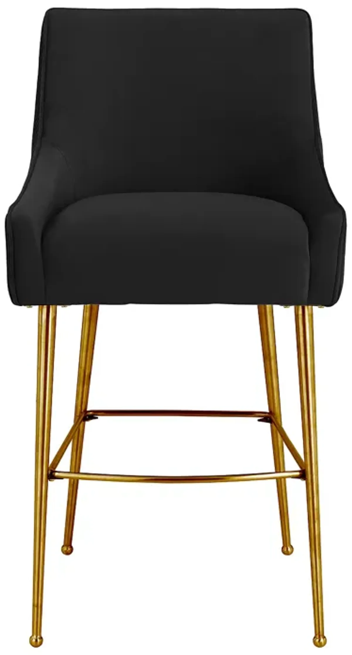 TOV Furniture Beatrix Pleated Velvet Bar Stool