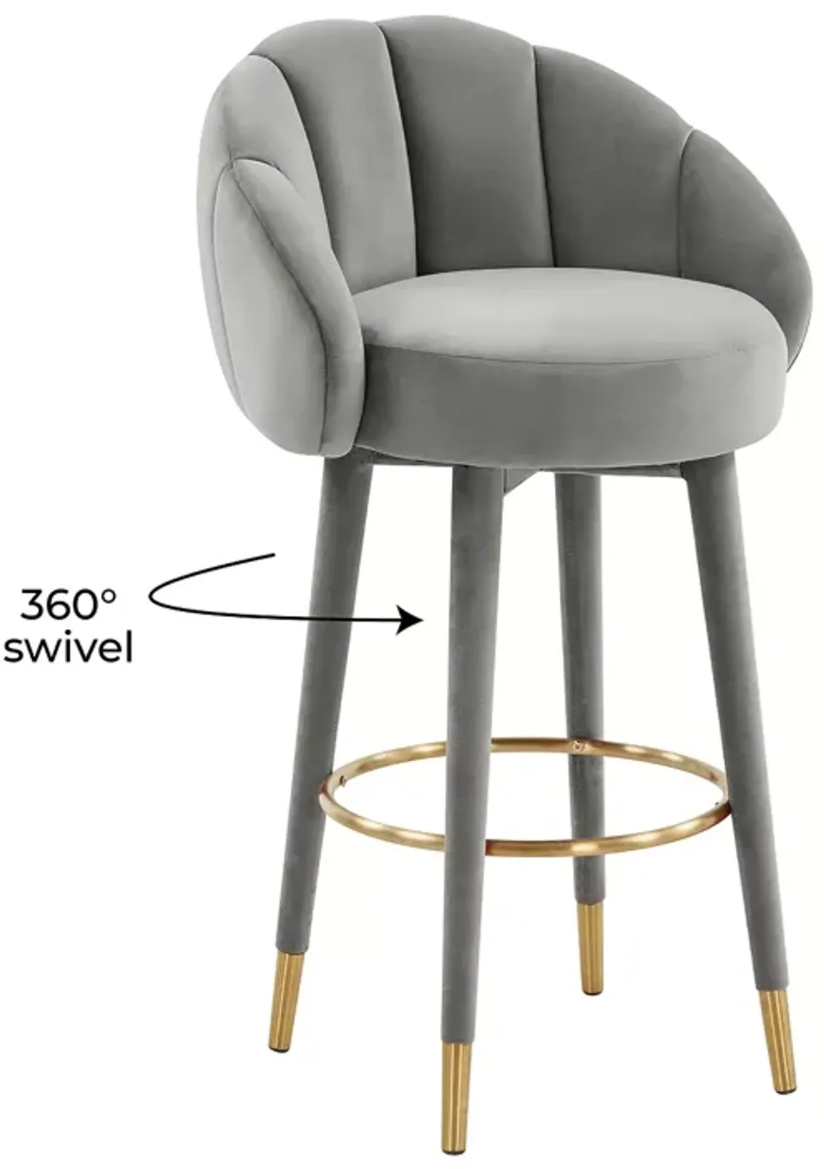 TOV Furniture Myla Swivel Bar Stool