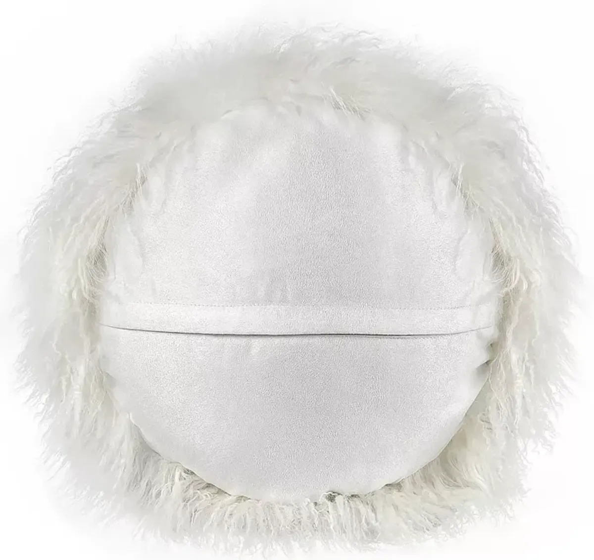 TOV Furniture Round New Zealand Sheepskin Pillow, 16"