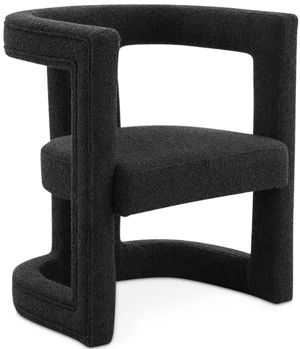 TOV Furniture Ada Black Boucle Chair