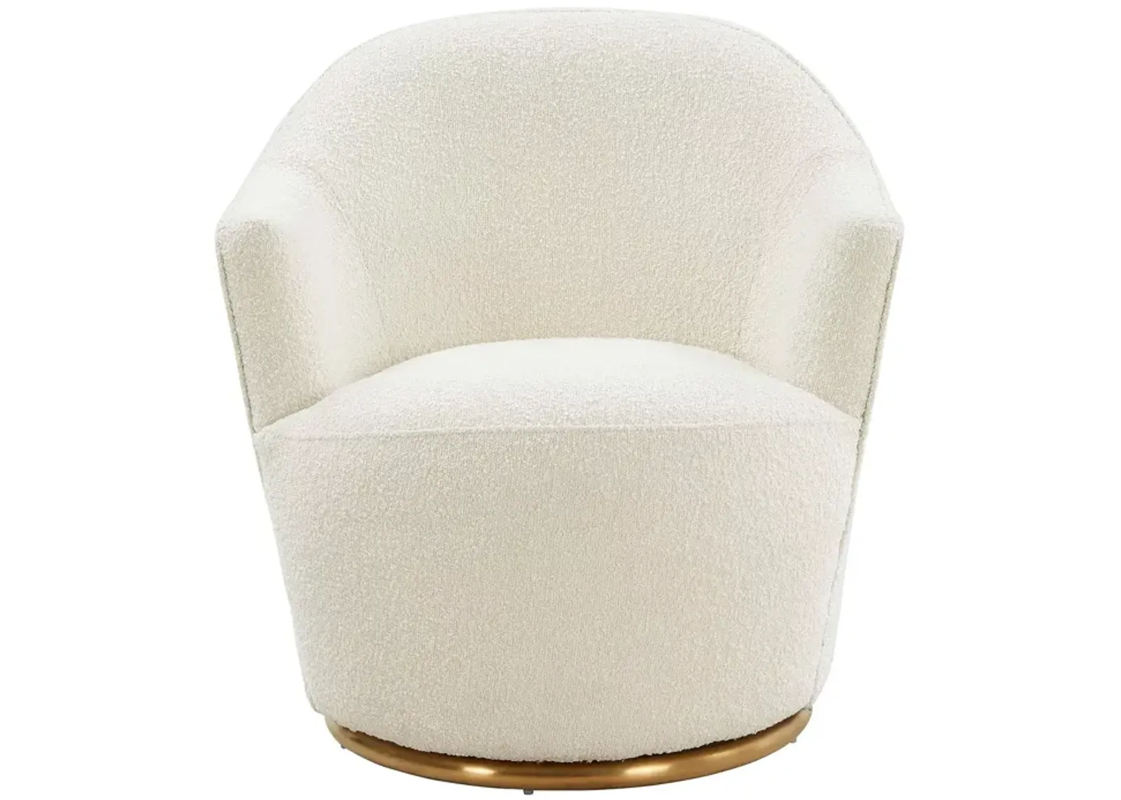 TOV Furniture Skyla Boucle Swivel Chair