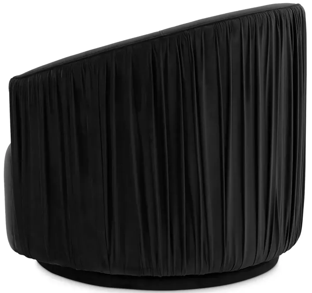 TOV Furniture London Pleated Velvet Swivel Chair