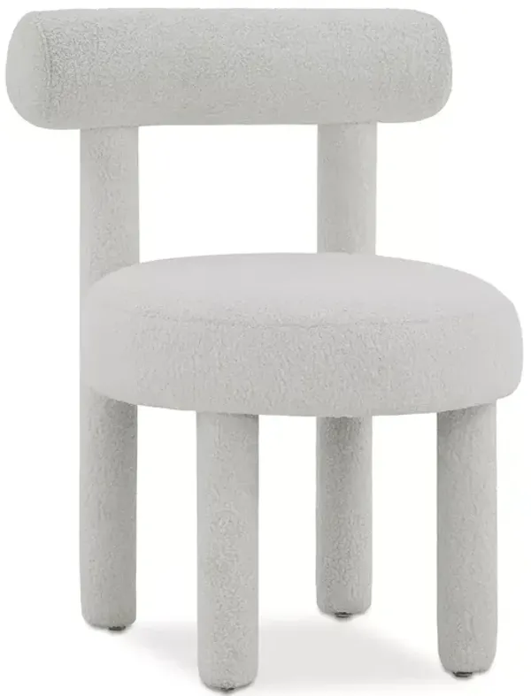 TOV Furniture Carmel White Boucle Chair