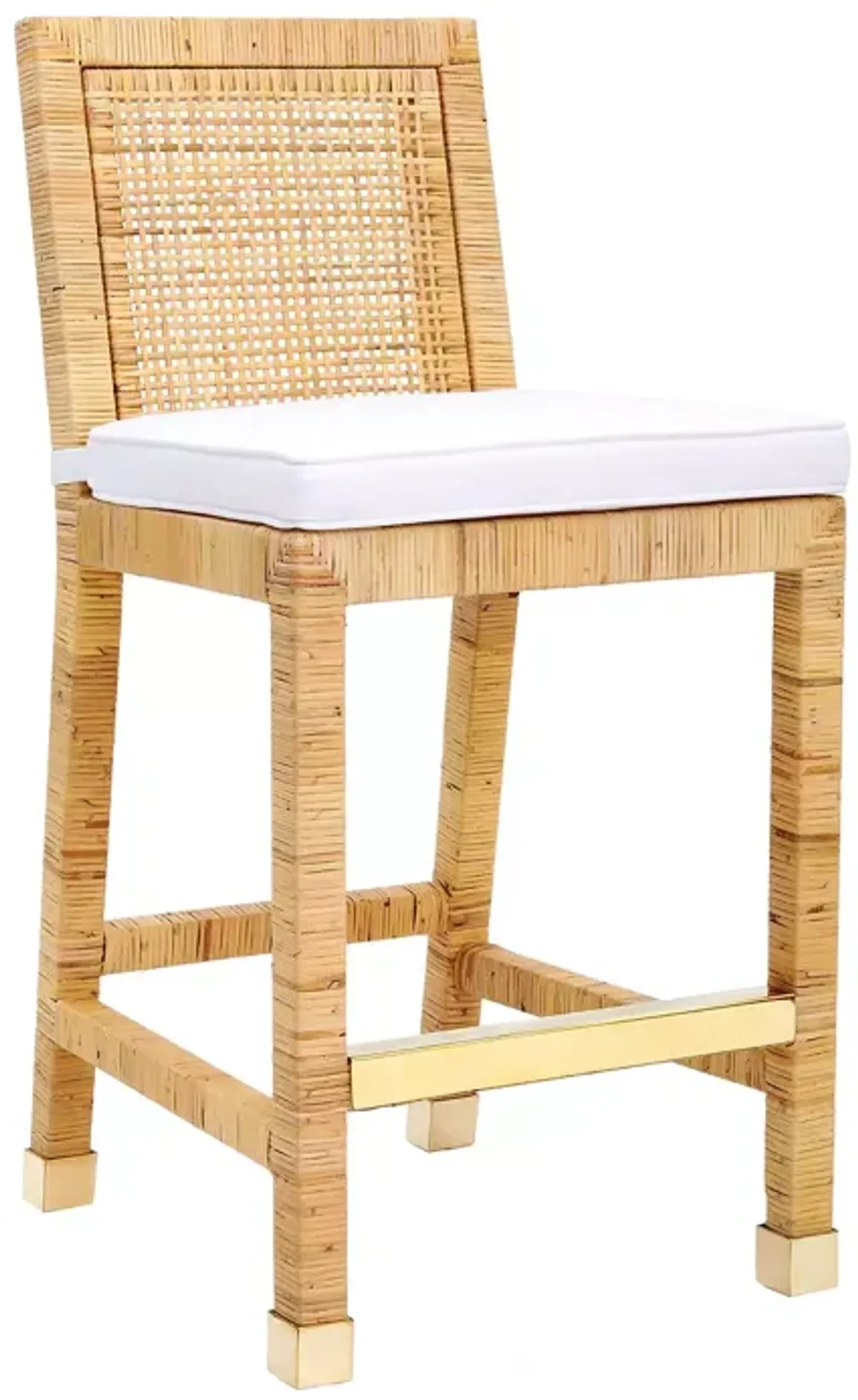 TOV Furniture Amara Rattan Counter Stool