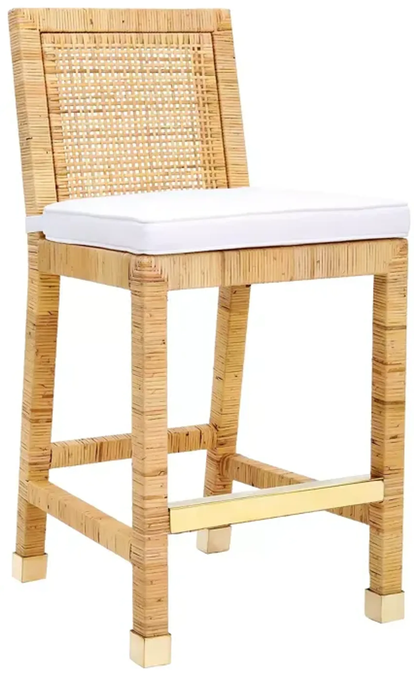 TOV Furniture Amara Rattan Counter Stool