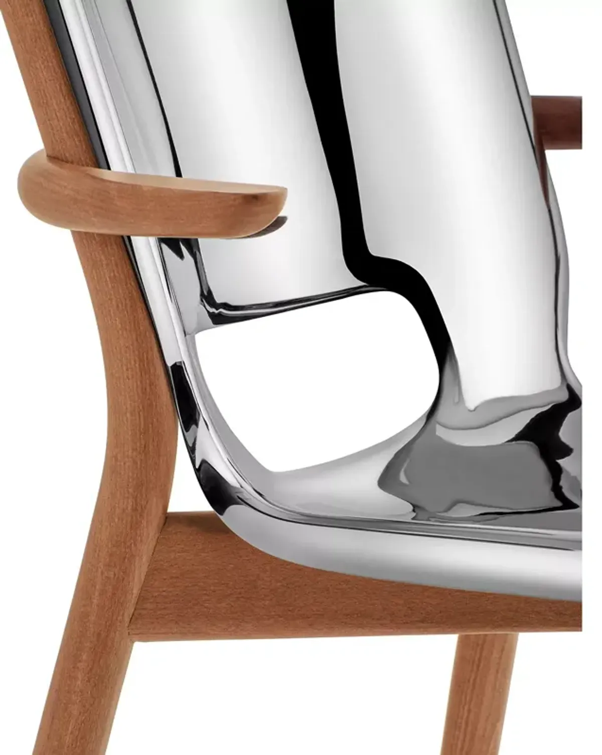 Alessi PoÃªle Inox Polished Mirror Armchair 