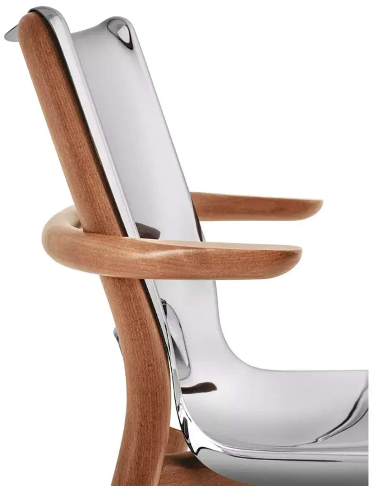 Alessi PoÃªle Inox Polished Mirror Armchair 