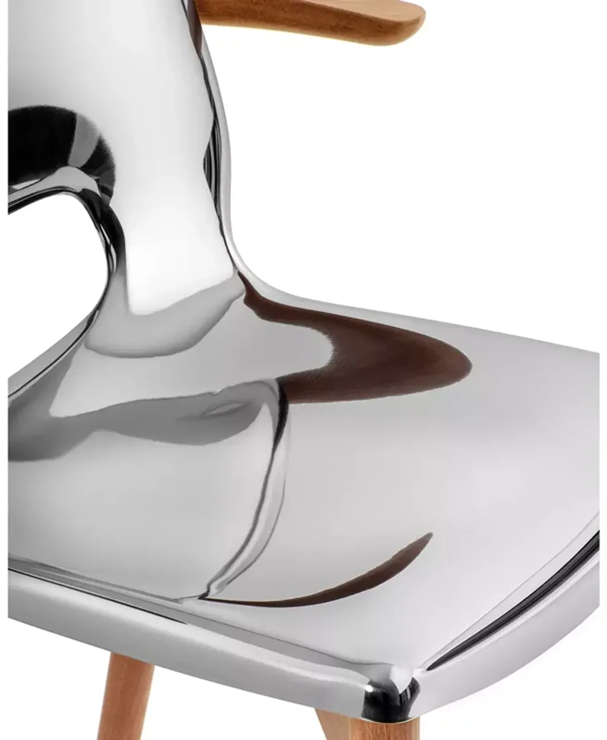 Alessi PoÃªle Inox Polished Mirror Armchair 