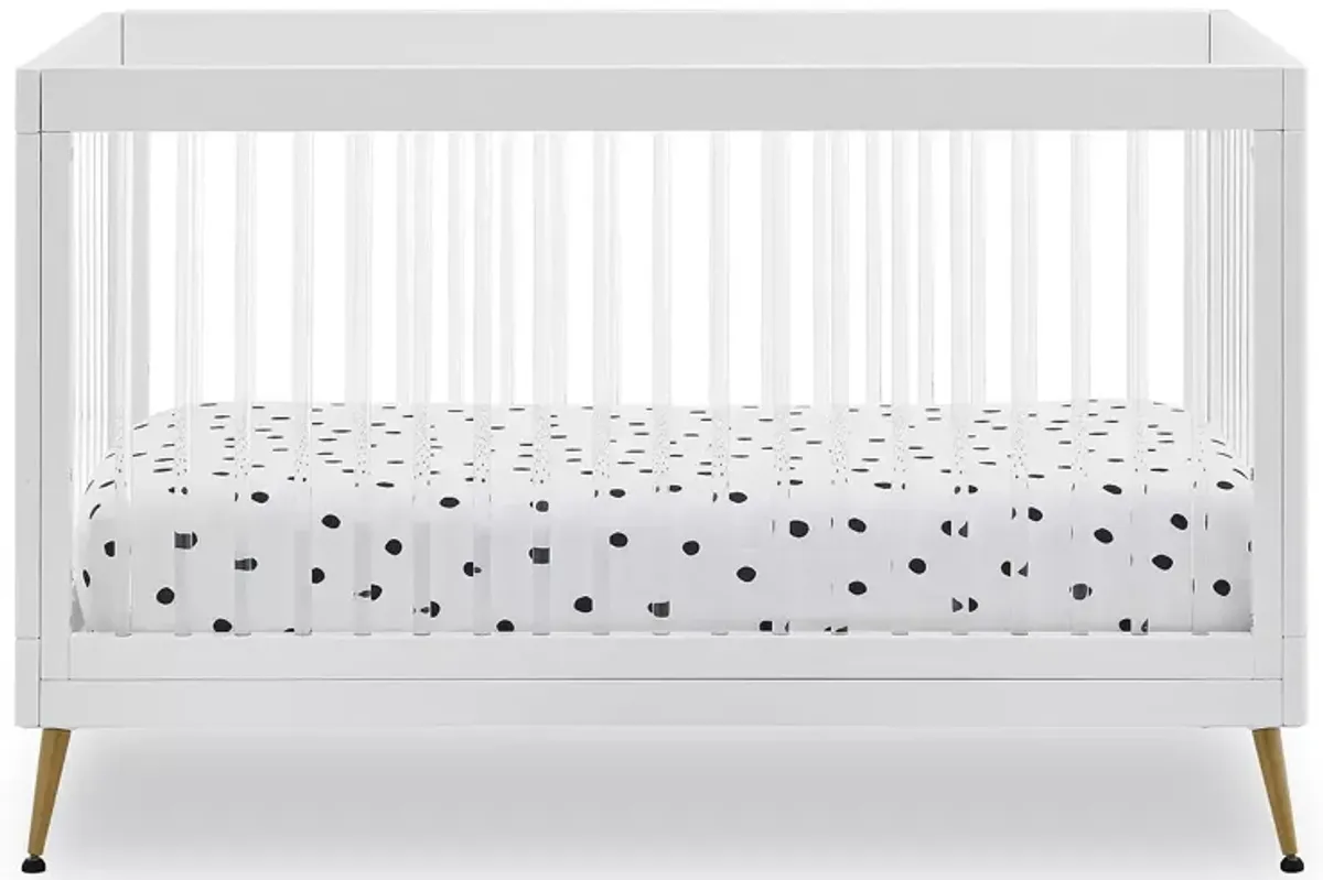 Delta Children Sloane 4 in 1 Acrylic Convertible Crib