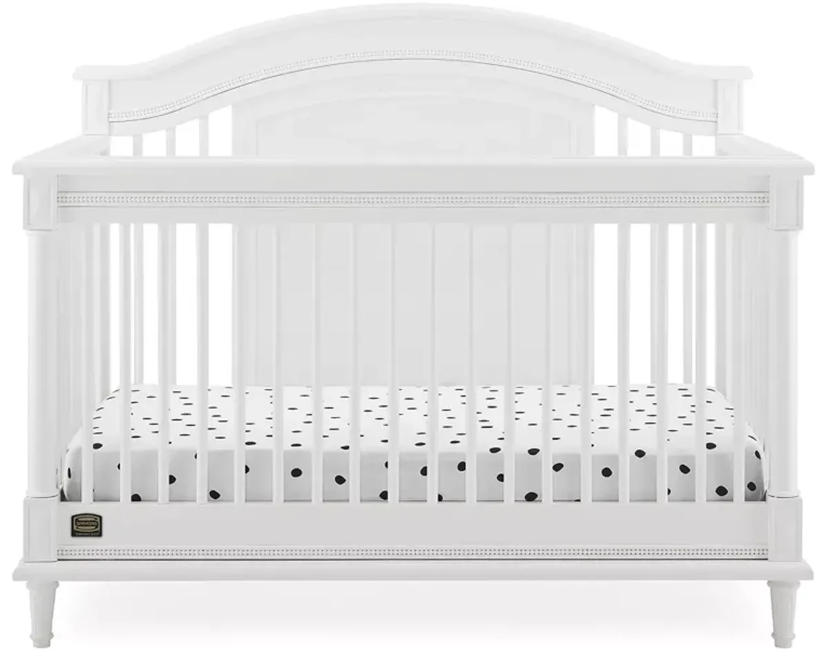 Delta Children Simmons Kids Juliette 6 in 1 Convertible Crib with Toddler Rail