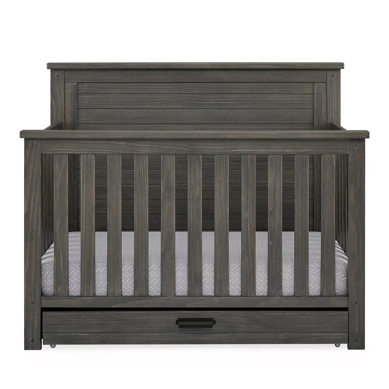 Delta Children Simmons Kids Caden 6 in 1 Convertible Crib with Trundle Drawer