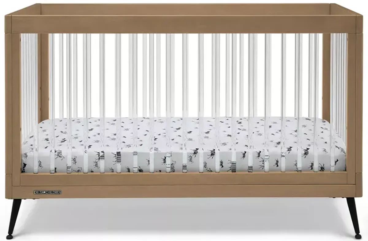 Delta Children Sloane 4 in 1 Acrylic Convertible Crib