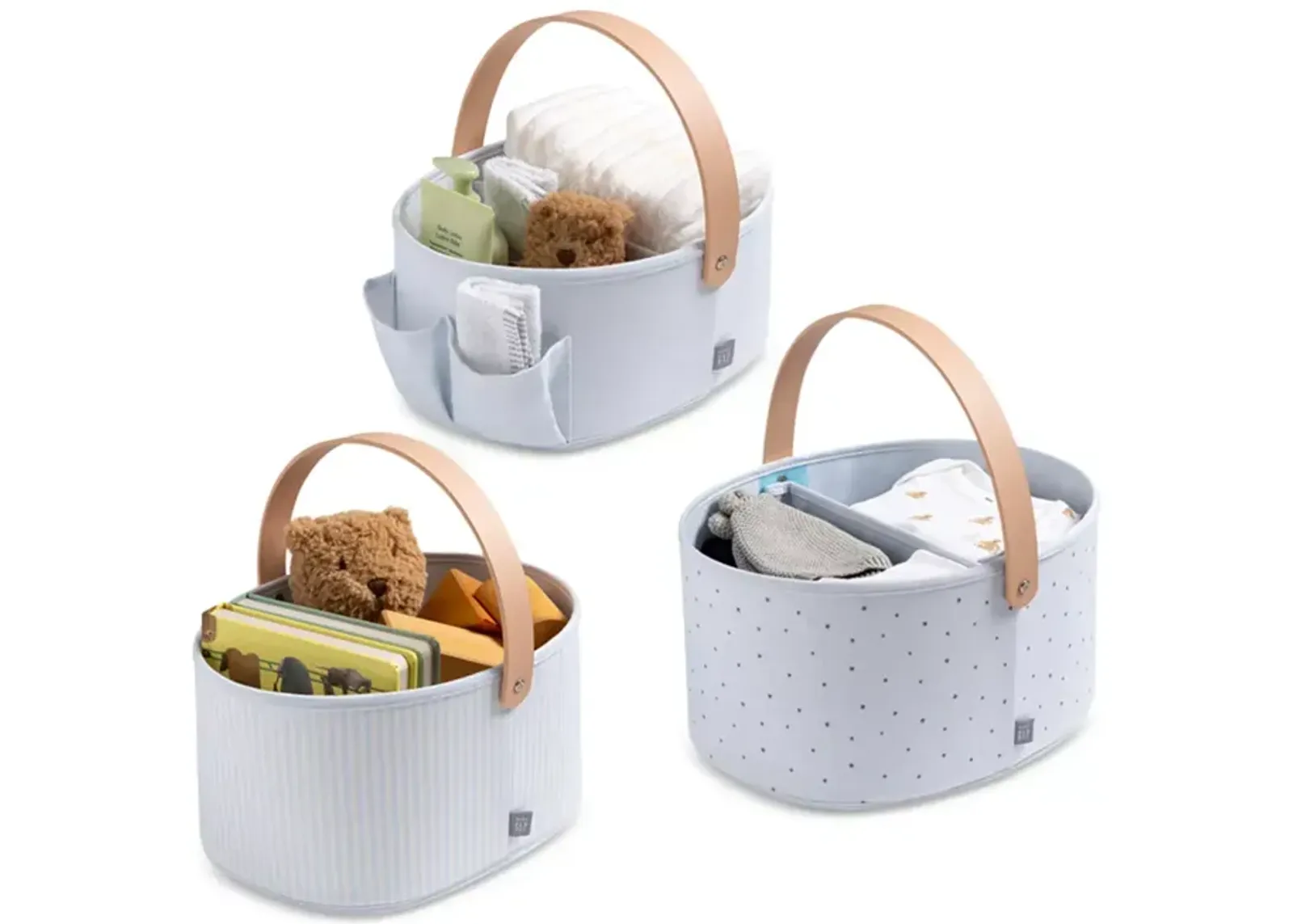 Delta Children babyGap by Delta Children 3-Pack Nested Fabric Storage Bins with Handles