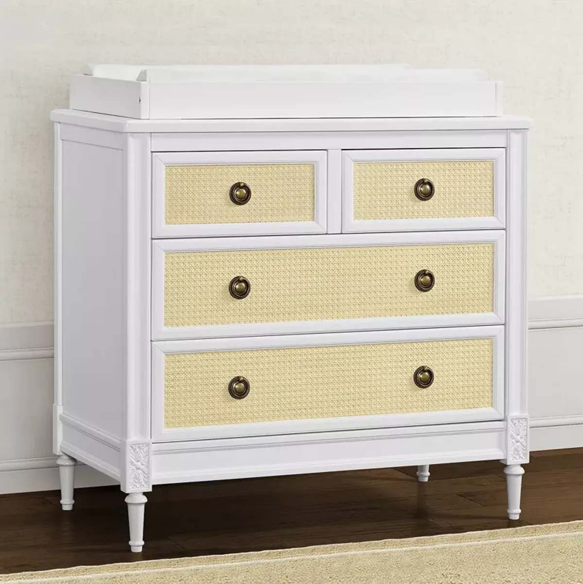 Delta Children Madeline 4 Drawer Dresser with Changing Top and Interlocking Drawers