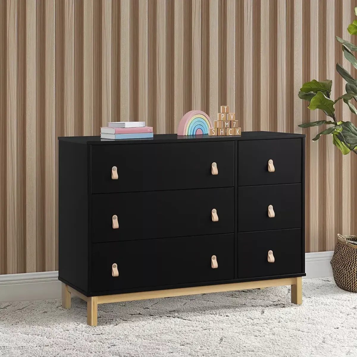 Delta Children babyGap by Delta Children Legacy 6 Drawer Dresser with Leather Pulls and Interlocking Drawers