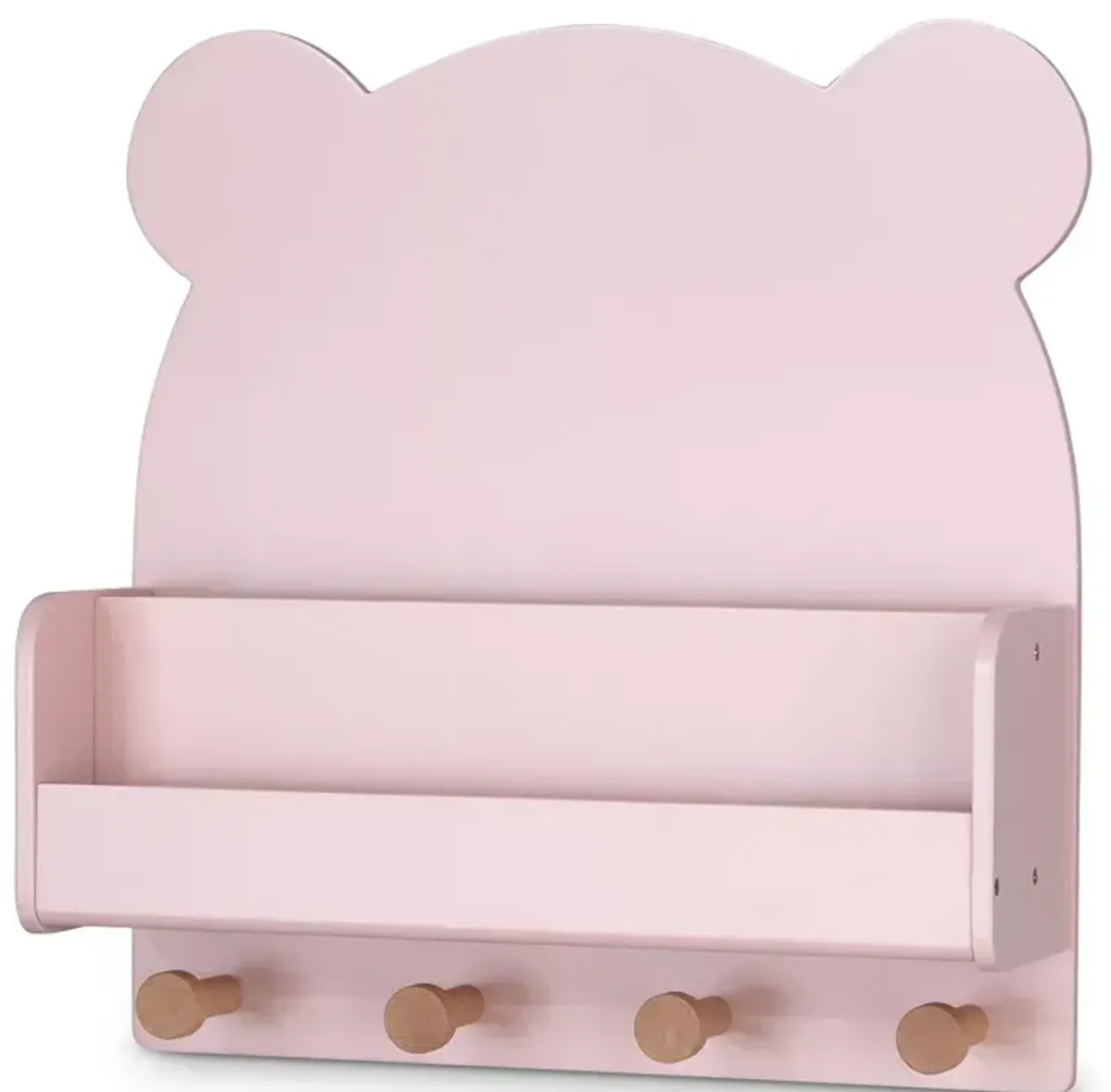 babyGap by Delta Children Brannan Bear Wall Shelf with 4 Hooks