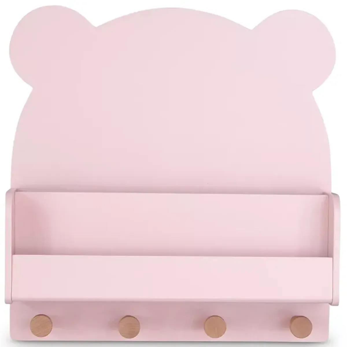 babyGap by Delta Children Brannan Bear Wall Shelf with 4 Hooks