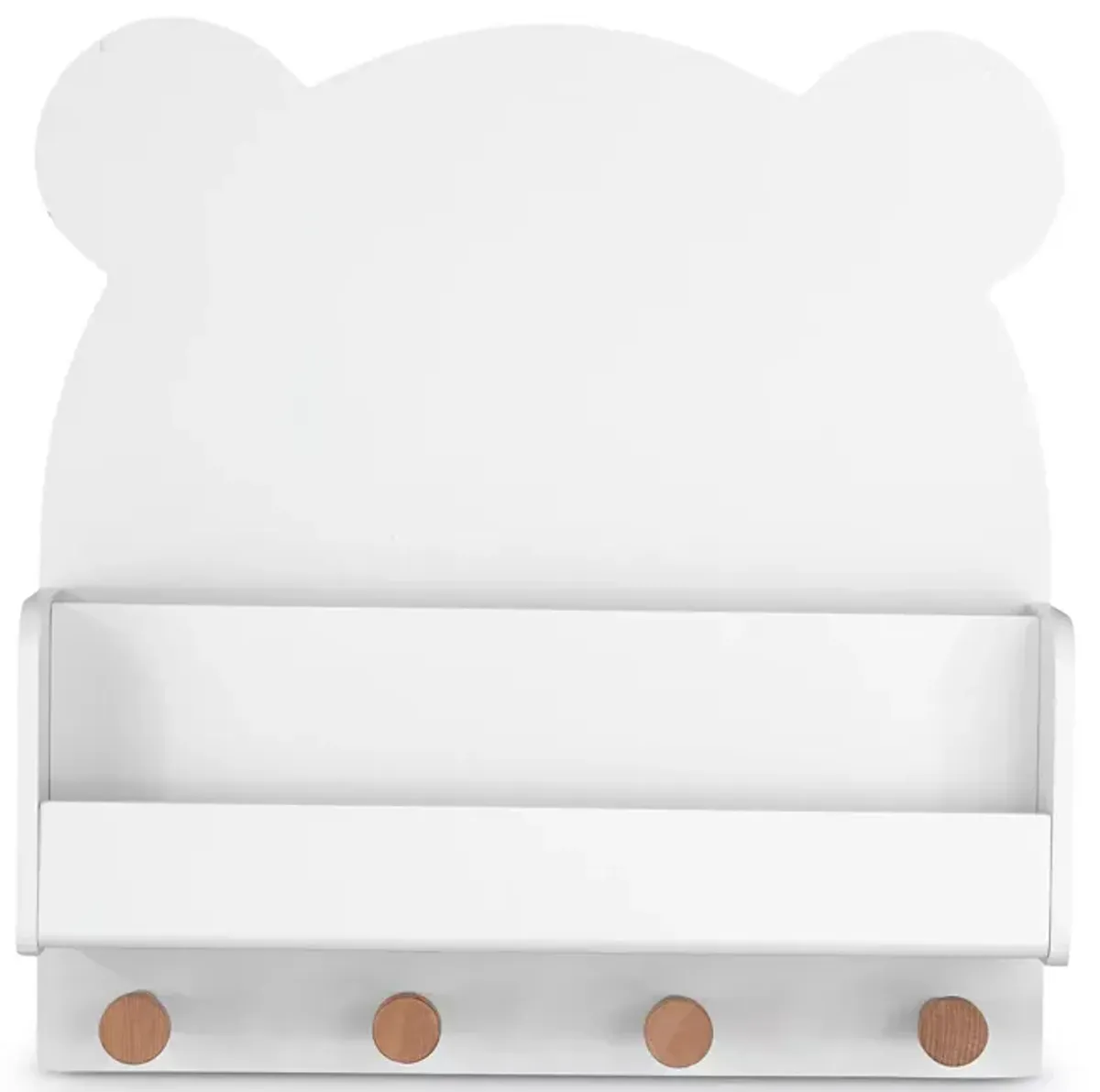 babyGap by Delta Children Brannan Bear Wall Shelf with 4 Hooks