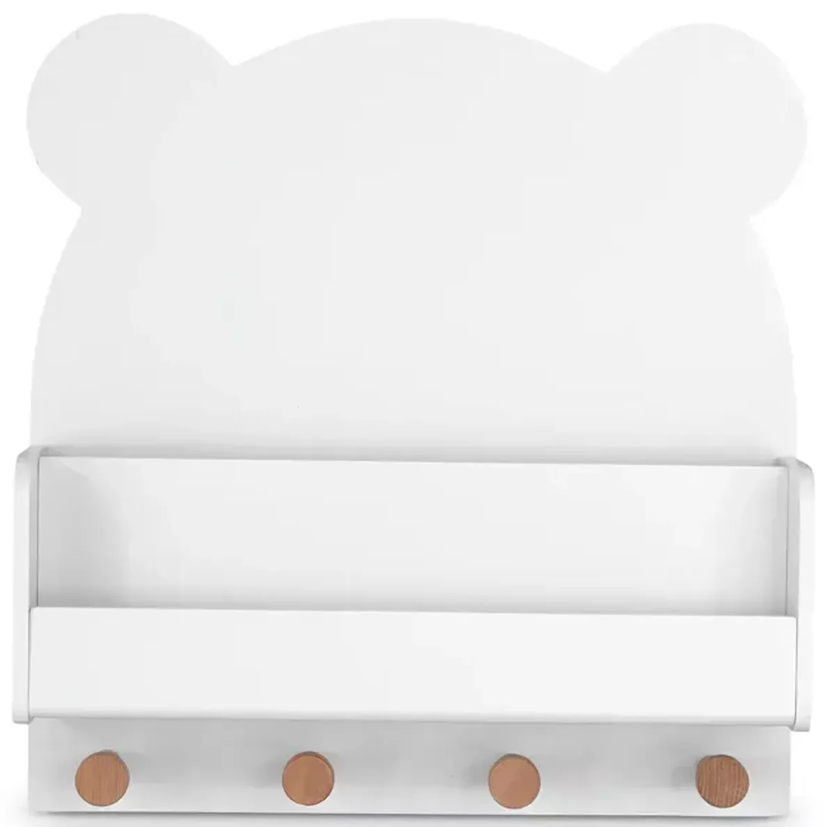 babyGap by Delta Children Brannan Bear Wall Shelf with 4 Hooks