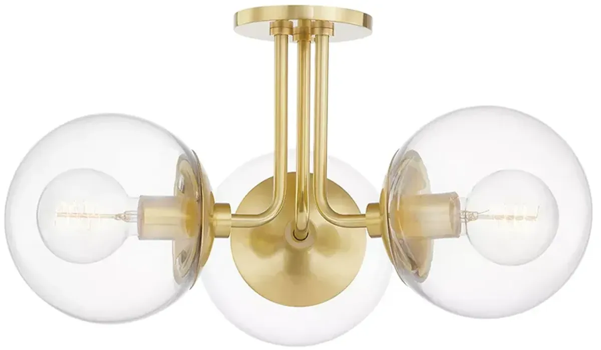 Mitzi Meadow 3 Light Semi Flush 