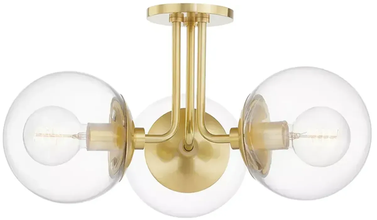 Mitzi Meadow 3 Light Semi Flush 