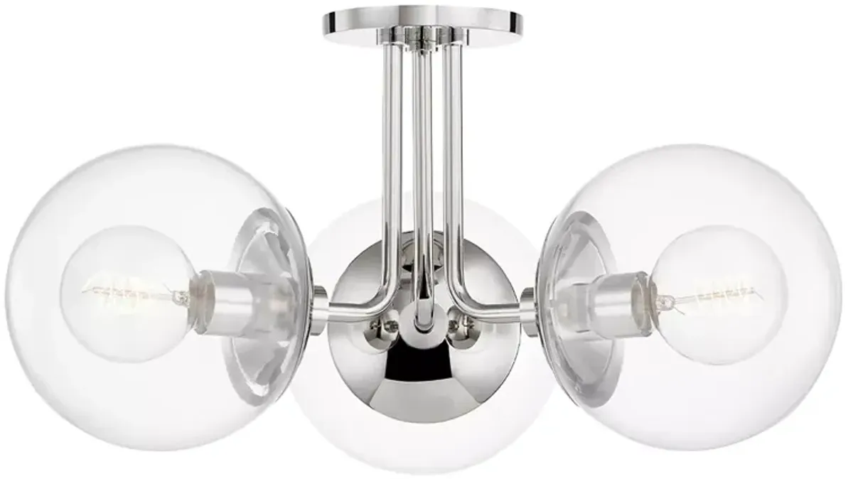 Mitzi Meadow 3 Light Semi Flush 