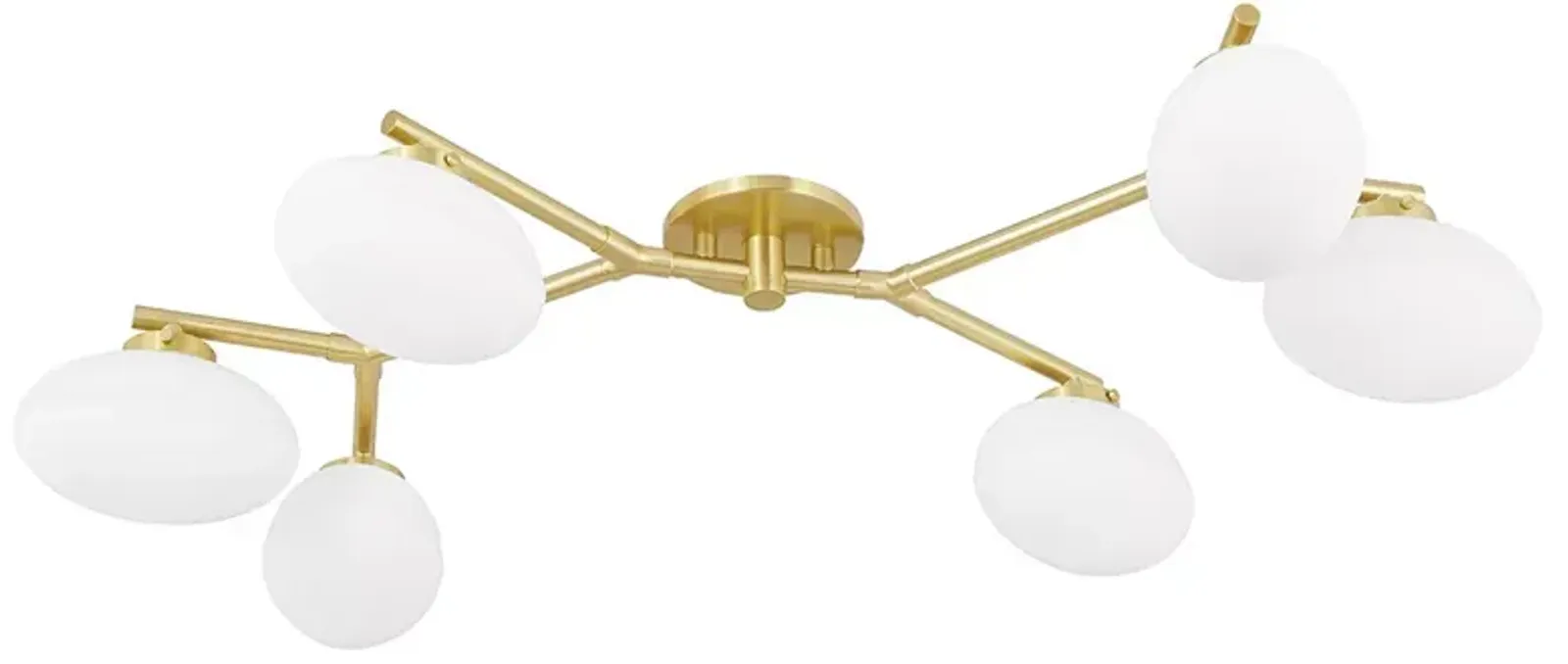 Hudson Valley Wagner Six Light Semi Flush