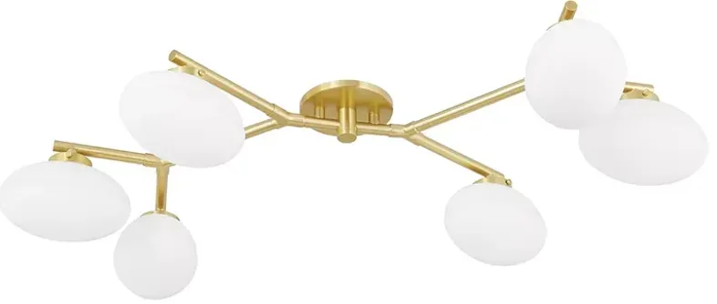 Hudson Valley Wagner Six Light Semi Flush