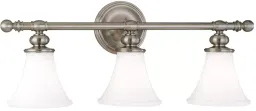 Polished Nickel Finish - Opal Matte Glass Shade color