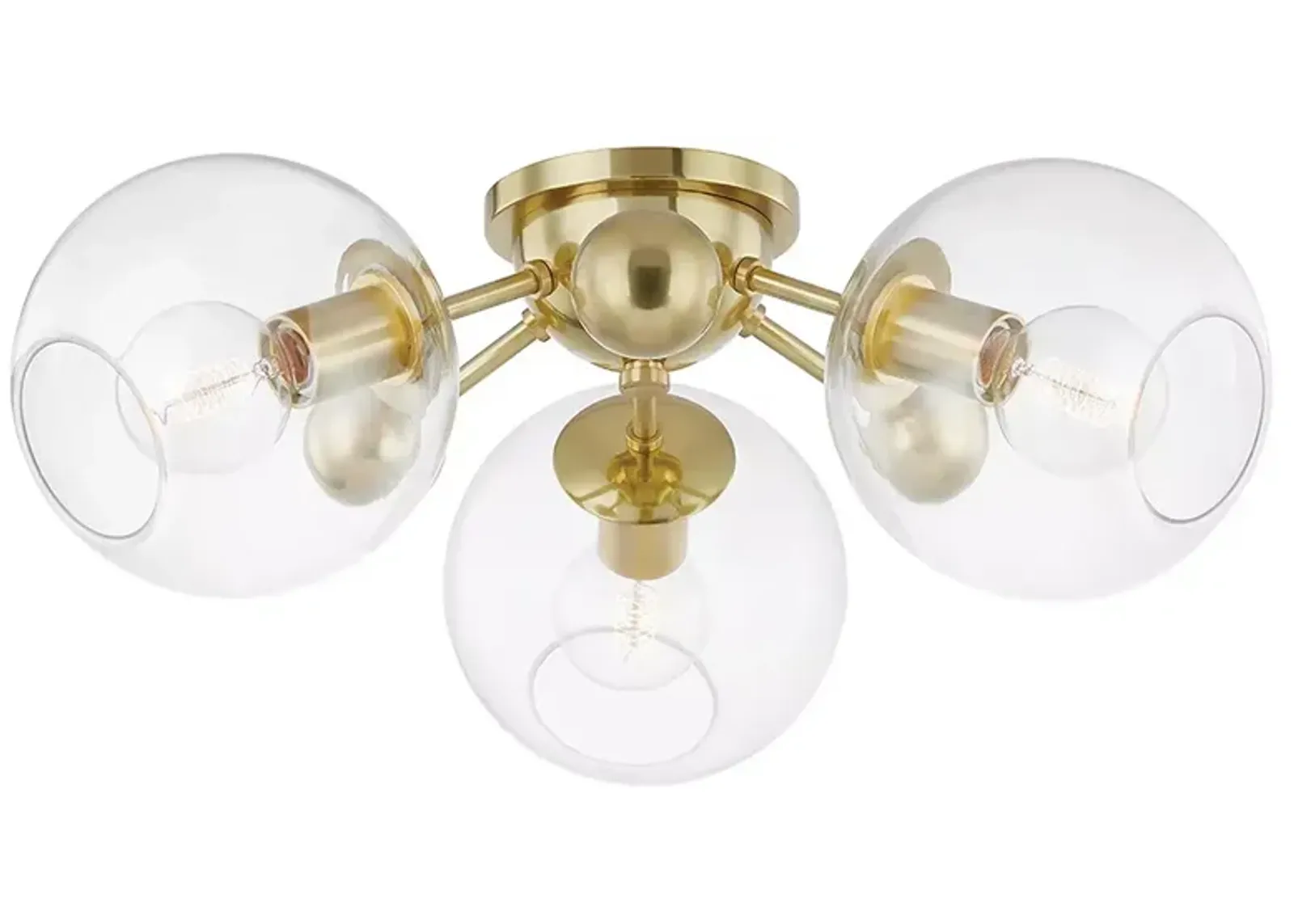 Hudson Valley Abbott Three Light Semi Flush