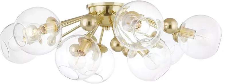 Hudson Valley Abbott Nine Light Semi Flush