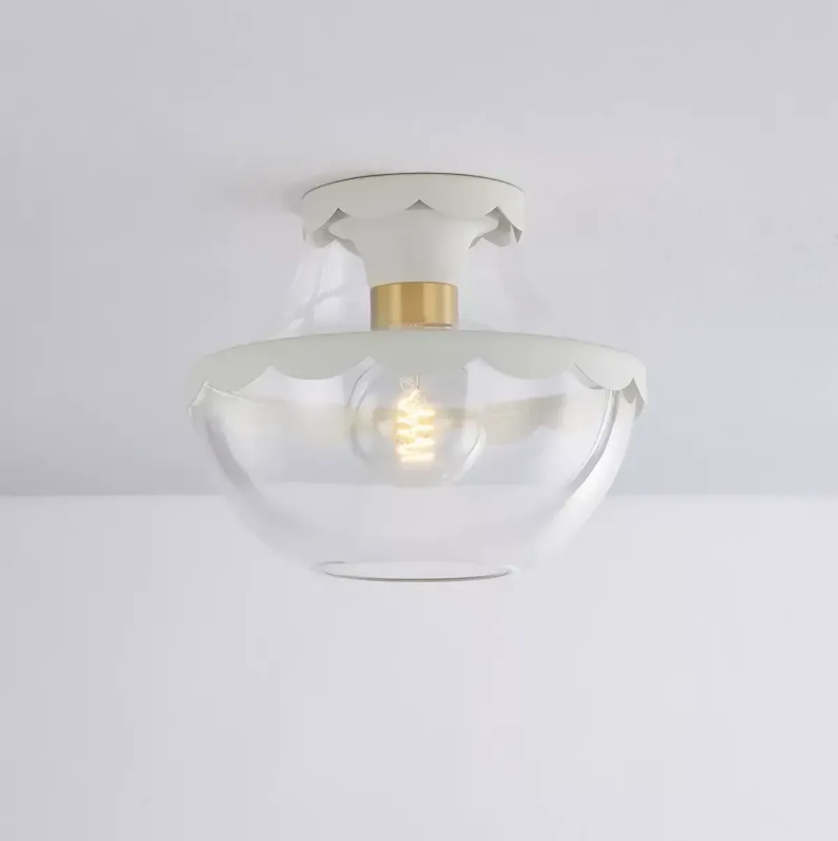 Mitzi Alaina 1 Light Semi Flush Fixture