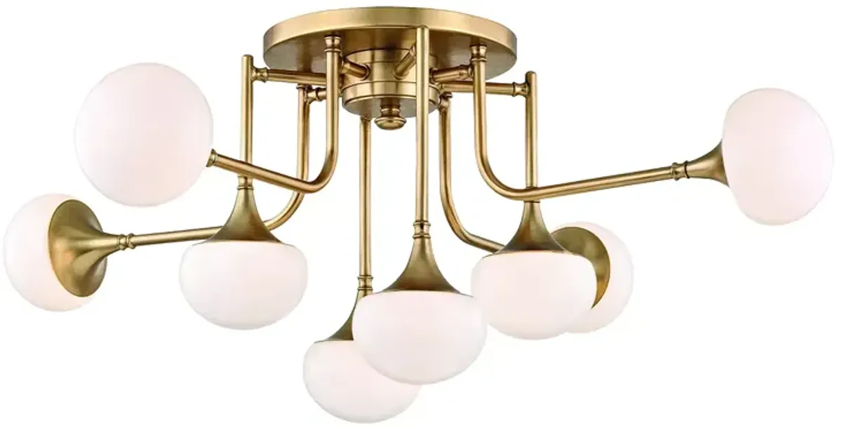 Hudson Valley Fleming 8-Light Semi-Flush Mount