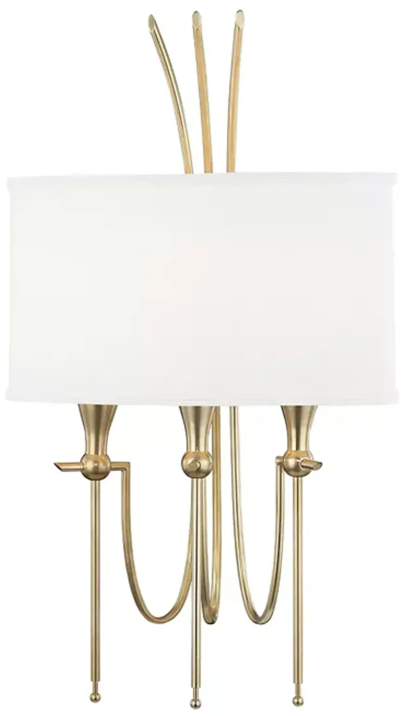 Hudson Valley Damaris 3-Light Wall Sconce