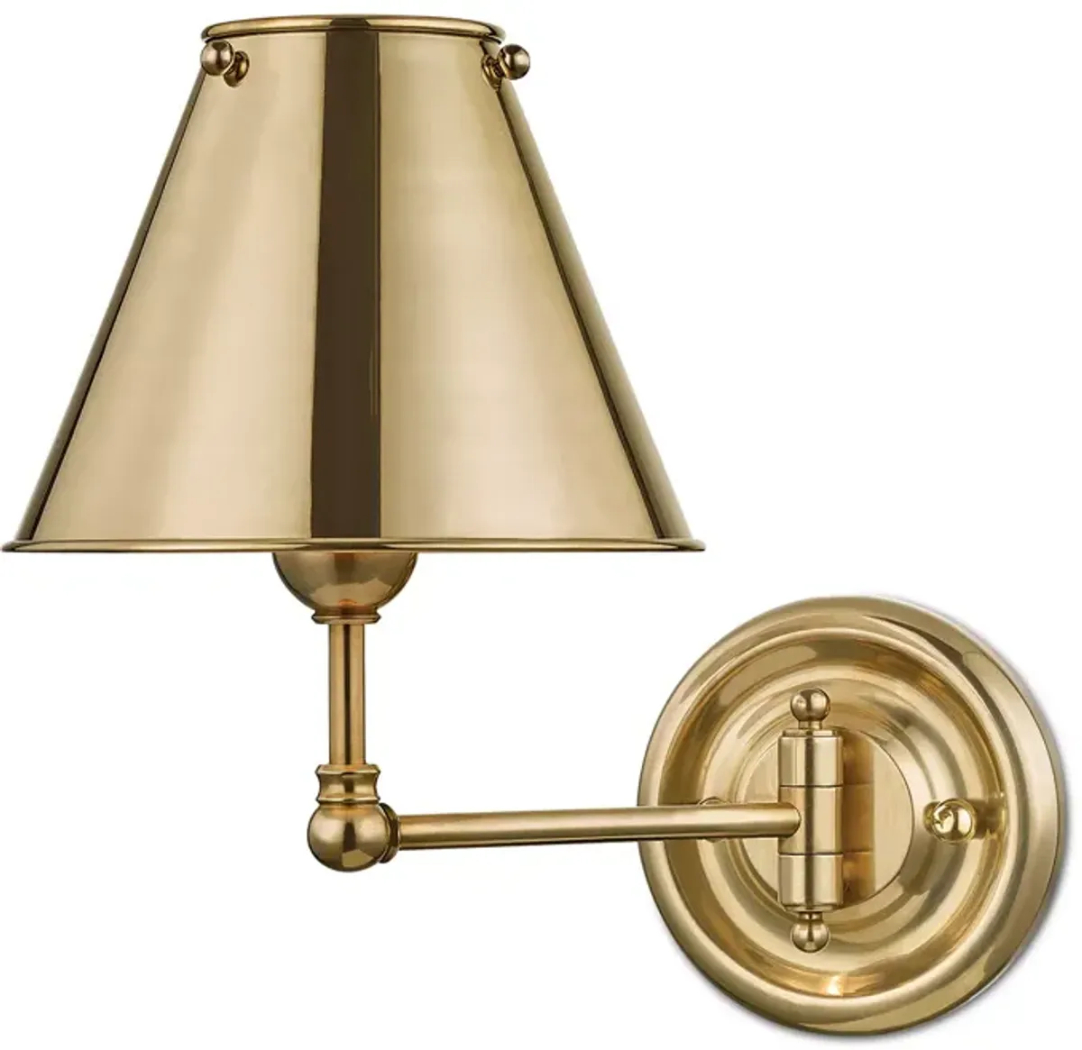 Hudson Valley Lighting Classic No.1 by Mark D. Sikes 1 Light Swing-Arm Wall Sconce