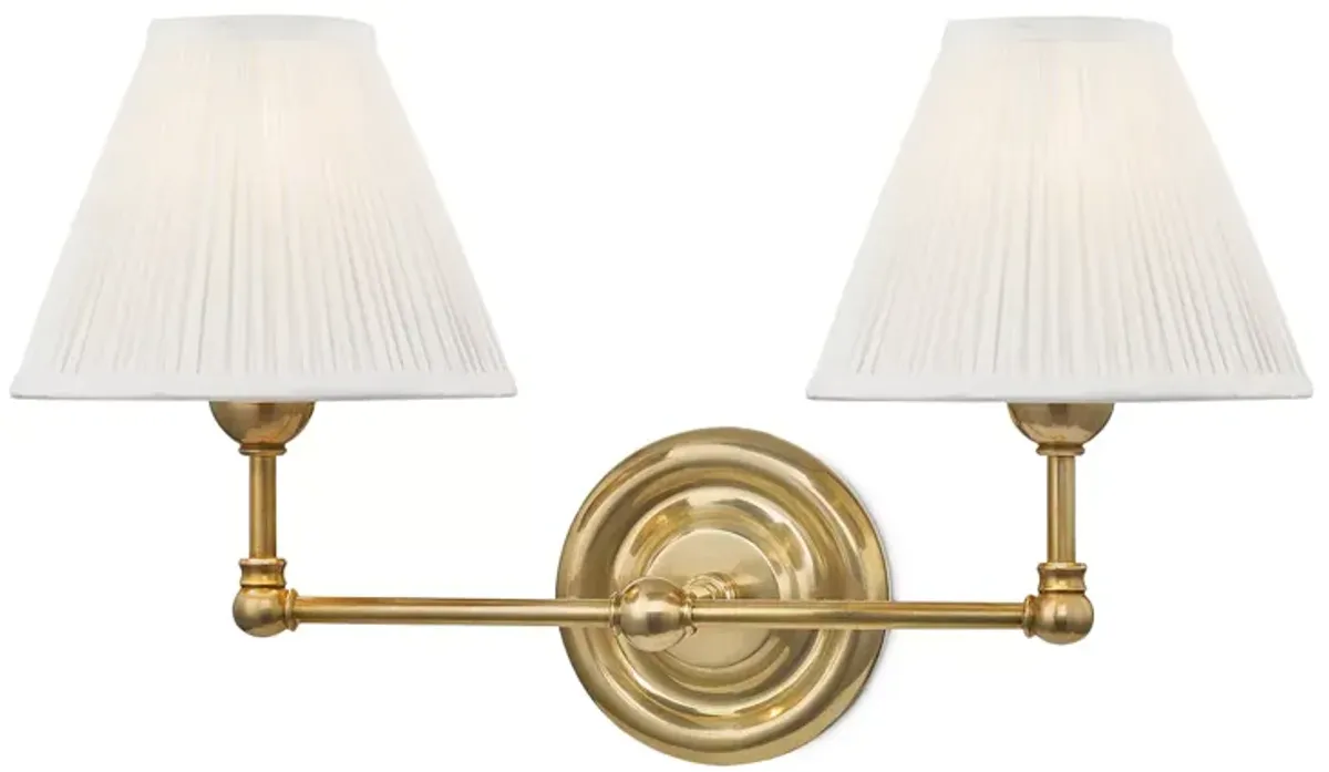 Hudson Valley Lighting Classic No.1 by Mark D. Sikes, Two-Light Wall Sconce